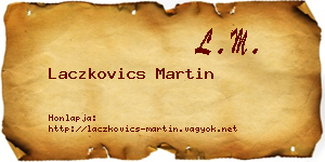 Laczkovics Martin névjegykártya